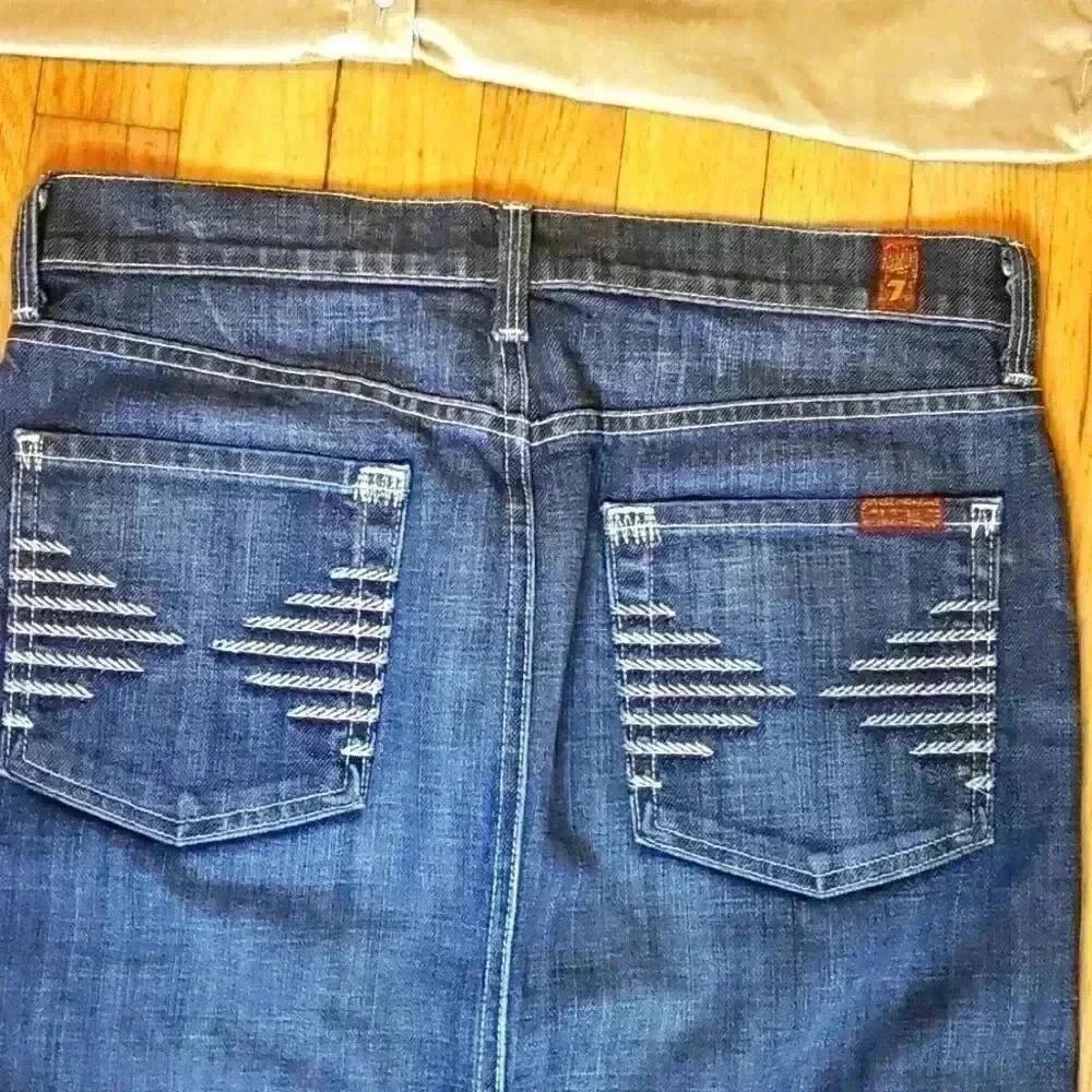 7 for all Mankind Denim Skirt Size 27 - Picture 6 of 6